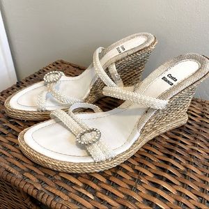 Pearl & Rhinestone Wedges